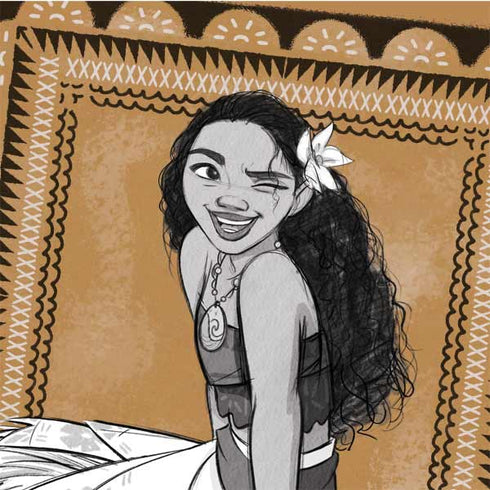 Disney Moana Winking Art Wii Remote Controller Skin